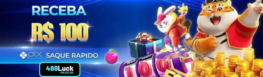 Cartaz com promoções e bônus 488LUCK cassino