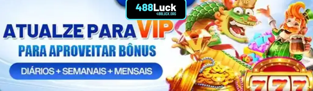 Cartaz com promoções e bônus 488LUCK