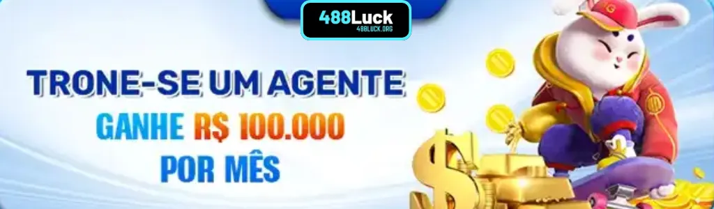 Cartaz com promoções e bônus 488LUCK cassino